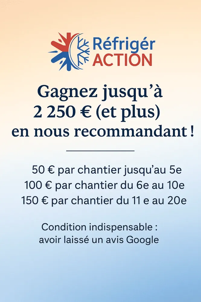 Gagnez jusqu’à 2 250 € (et plus) en nous recommandant !