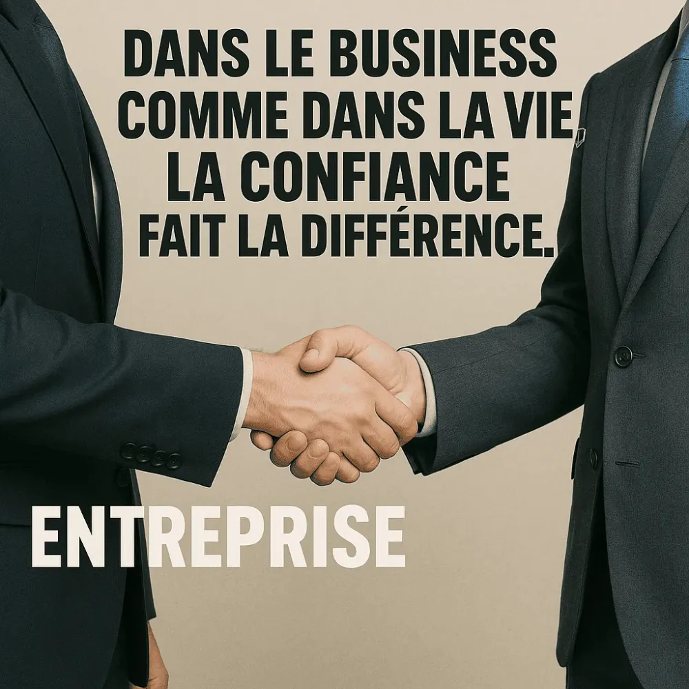Dans le business comme dans la vie, la confiance fait la différence